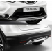  ПЕРЕДНЯЯ И ЗАДНЯЯ НАКЛАДКИ НА БАМПЕР ДЛЯ NISSAN QASHQAI 2014+ (AVTM, QAS-RF001)