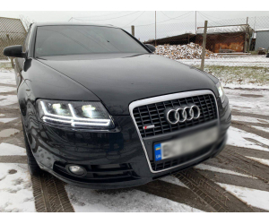  Передняя альтернативная оптика (Full Led) для Audi A6 (C6) 2003+ (Junyan, BRLAUA6C6FL)