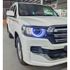  Передняя альтернативная оптика (комплект, Full Led, Defender - style) для Toyota Land Cruiser 200 2016+ (Junyan, XF-LK-002)