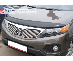  Дефлектор капота ( с логотипом) для KIA Sorento 2010- (EGR, 018041L)