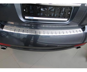  Накладка с загибом на задний бампер Mazda CX-7 2007-2012 (Alu-Frost, 25-3490)